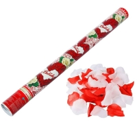 Пневмохлопушка &laquo;Любовь&raquo;, лепестки роз, красные и белые, 60 см