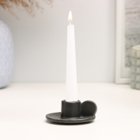 Подсвечник "Саймон" черный глянец, 3х6х6см Подсвечник "Саймон" черный глянец, 3х6х6см