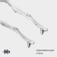 Набор столовых приборов из нержавеющей стали Magistro &laquo;Вудс&raquo;, 2 предмета, цвет серебряный