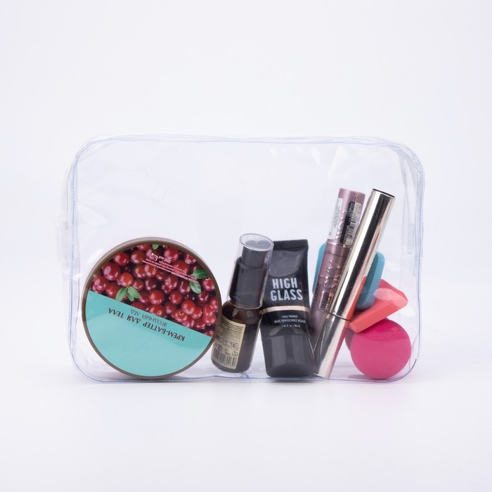 Косметичка на молнии, цвет прозрачный Косметичка на молнии, цвет прозрачный