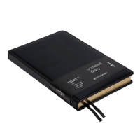 Ежедневник НЕдатированный А5, 136 листов в линейку, кожзам "Небраска", золотой срез, черный Ежедневник НЕдатированный А5, 136 листов в линейку, кожзам "Небраска", золотой срез, черный