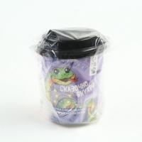 Шоколадная бомбочка с натуральными красителями в стакане "Тепло снаружи"