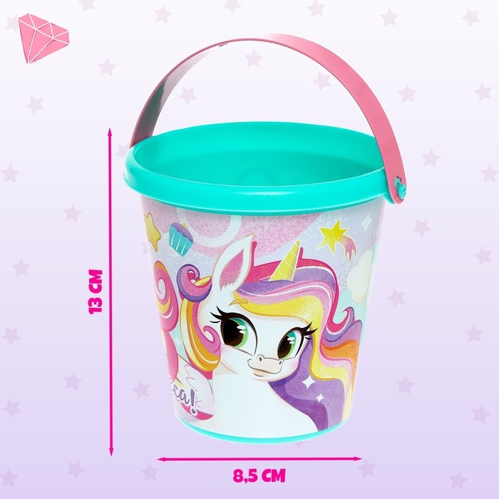 Ведро для игры с песком «Верь в чудеса!», 1 л Ведро для игры с песком «Верь в чудеса!», 1 л