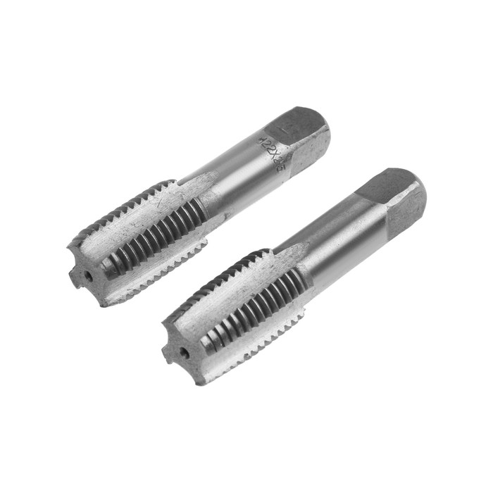 Метчики метрические ручные ТУНДРА, М22 х 2.5 мм, комплект из 2 шт. Метчики метрические ручные ТУНДРА, М22 х 2.5 мм, комплект из 2 шт.