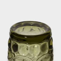 Набор стаканов стеклянных Magistro &laquo;Ла-Манш&raquo;, 350 мл, 8&times;12,5 см, 6 шт, цвет зелёный