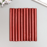 Сургуч для печати стержень "Блестящий бордовый" набор 10 шт 13,2х1,1 см Сургуч для печати стержень "Блестящий бордовый" набор 10 шт 13,2х1,1 см