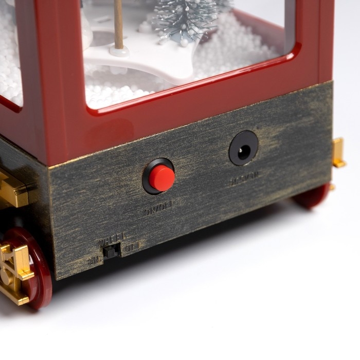 Светодиодная фигура «Паровоз» 31 × 24 × 15 см, пластик, батарейки ААх3 (не в комплекте), USB, свечение белое Светодиодная фигура «Паровоз» 31 × 24 × 15 см, пластик, батарейки ААх3 (не в комплекте), USB, свечение белое