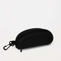 Футляр для очков на молнии, длина 17 см, цвет чёрный Футляр для очков на молнии, длина 17 см, цвет чёрный