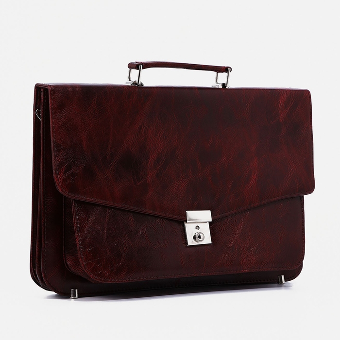 Портфель мужской, цвет бордовый Портфель мужской, цвет бордовый