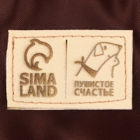 Лежанка для кошек и собак двусторонняя с игрушкой &laquo;Кофе с молоком&raquo; 50-30х12 см