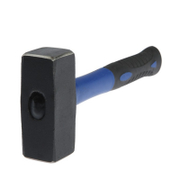 Кувалда кованая ТУНДРА, фиберглассовая трехкомпонентная рукоятка, 1.5 кг Кувалда кованая ТУНДРА, фиберглассовая трехкомпонентная рукоятка, 1.5 кг