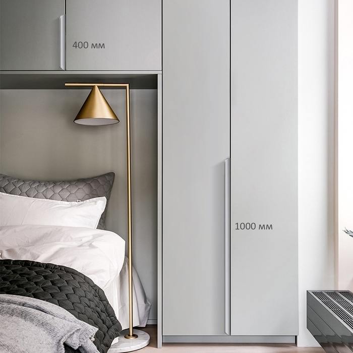 Ручка торцевая CAPPIO RT002CP, L=1000 мм, м/о 960 мм, цвет матовый хром Ручка торцевая CAPPIO RT002CP, L=1000 мм, м/о 960 мм, цвет матовый хром