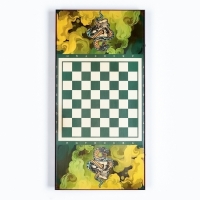 Нарды деревянные большие, с шашками "Змея с Черепом", настольная игра, 60 х 60 см Нарды деревянные большие, с шашками "Змея с Черепом", настольная игра, 60 х 60 см