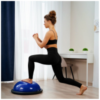 Полусфера BOSU гимнастическая ONLYTOP, с насосом, 55х25 см, цвет синий Полусфера BOSU гимнастическая ONLYTOP, с насосом, 55х25 см, цвет синий