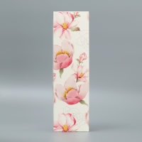 Коробка подарочная складная, упаковка, &laquo;Цветочная&raquo;, 9 х 32 х 9 см