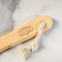 Щётка массажная для тела из натуральной щетины, с ручкой, гладкая Щётка массажная для тела из натуральной щетины, с ручкой, гладкая