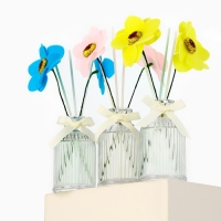 Диффузор ароматический палочки, ароматизатор для дома &laquo;Аромадиффузор: Цвети от счастья&raquo;, аромат роза, 100 мл.