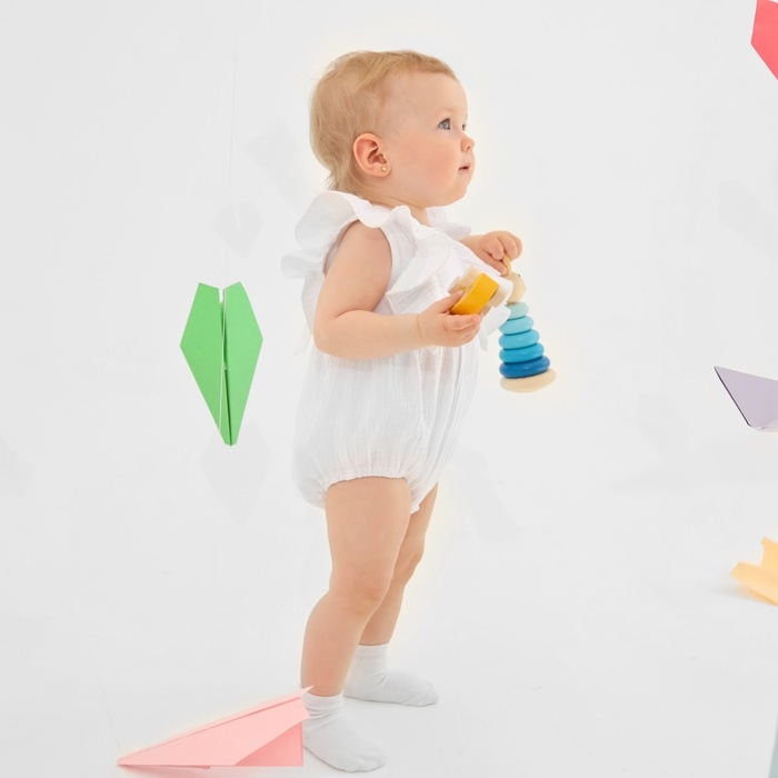 Боди детское MINAKU, цвет белый, рост 74-80