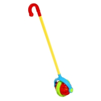 Каталка на палочке «Звонкий шар», звенит Каталка на палочке «Звонкий шар», звенит