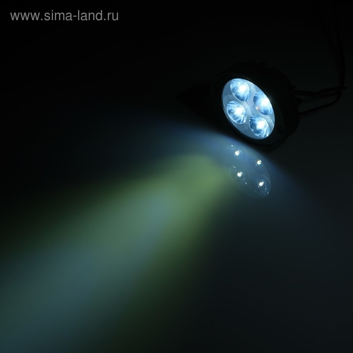 Фара cветодиодная для мототехники, 4 LED, IP67, 12 Вт, направленный свет Фара cветодиодная для мототехники, 4 LED, IP67, 12 Вт, направленный свет