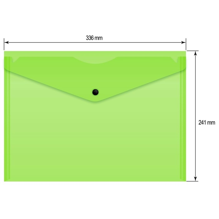Набор папок-конвертов на кнопке 12 штук, А4, 180 мкм, Calligrata Neon, полупрозрачные, неоновый МИКС Набор папок-конвертов на кнопке 12 штук, А4, 180 мкм, Calligrata Neon, полупрозрачные, неоновый МИКС