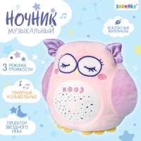 Ночник музыкальный &laquo;Сова&raquo;, звук, свет