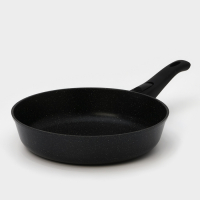 Сковорода Доляна &laquo;Элит&raquo;, d=28 см, пластиковая ручка, стеклянная крышка, антипригарное покрытие