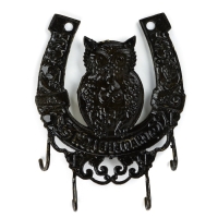 Ключница настенная &laquo;Счастье в дом&raquo;, сова, 9.9 х 11.4 см