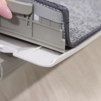 Швабра с отжимом и ведро Raccoon: ведро с отсеками, швабра плоская, 2 кармана, 32&times;12&times;142 см, дополнительная насадка из микрофибры