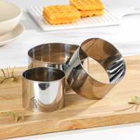 Набор форм для выкладки и выпечки «Круг» KONFINETTA, 3 шт, d=8 см, d=10 см, d=12 см, цвет серебристый Набор форм для выкладки и выпечки «Круг» KONFINETTA, 3 шт, d=8 см, d=10 см, d=12 см, цвет серебристый