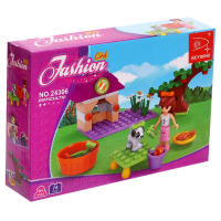 Конструктор &laquo;Девочка с собачкой&raquo;, 76 деталей