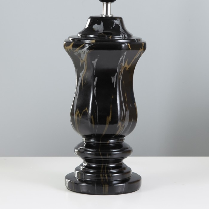 Настольная лампа "Лунет" Е27 40Вт черный 28х28х45 см RISALUX