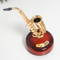 Сувенир музыкальный механический "Саксофон" 9,5х9,5х20 см Сувенир музыкальный механический "Саксофон" 9,5х9,5х20 см