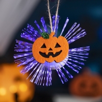 Светодиодная игрушка «Тыква» 10 см, батарейки AG13х3 (в комплекте), свечение мульти Светодиодная игрушка «Тыква» 10 см, батарейки AG13х3 (в комплекте), свечение мульти