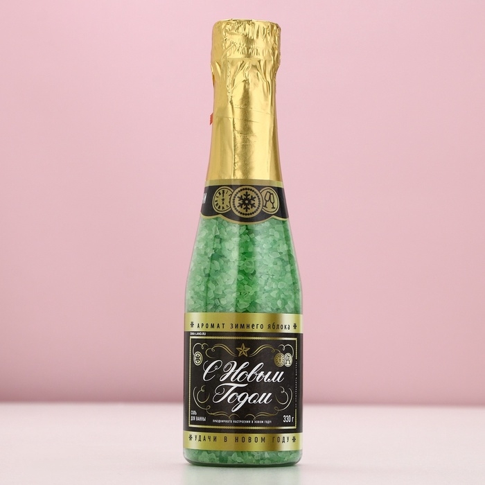 Соль для ванны «С Новым Годом!», 330 г, аромат яблока, ЧИСТОЕ СЧАСТЬЕ Соль для ванны «С Новым Годом!», 330 г, аромат яблока, ЧИСТОЕ СЧАСТЬЕ