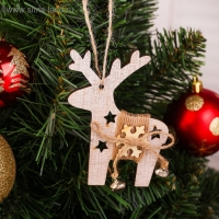 Подвеска новогодняя «Олень с колокольчиками» МИКС Подвеска новогодняя «Олень с колокольчиками» МИКС