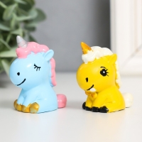 Сувенир полистоун "Милый единорожек" МИКС 4х3,5х3 см Сувенир полистоун "Милый единорожек" МИКС 4х3,5х3 см