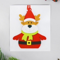 Набор для творчества - создай ёлочное украшение из фетра &laquo;Новогодний олень в шарфике&raquo;