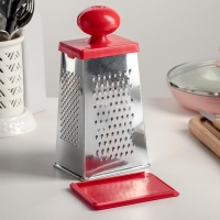 Тёрка «Комфорт» 4 грани, с крышкой-дозатором и круглой пластмассовой ручкой, 11×8,5×23 см, цвет МИКС Тёрка «Комфорт» 4 грани, с крышкой-дозатором и круглой пластмассовой ручкой, 11×8,5×23 см, цвет МИКС