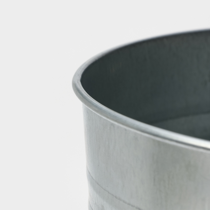 Вазон оцинкованный с ручками, 9 л, h=40 см, ГОСТ