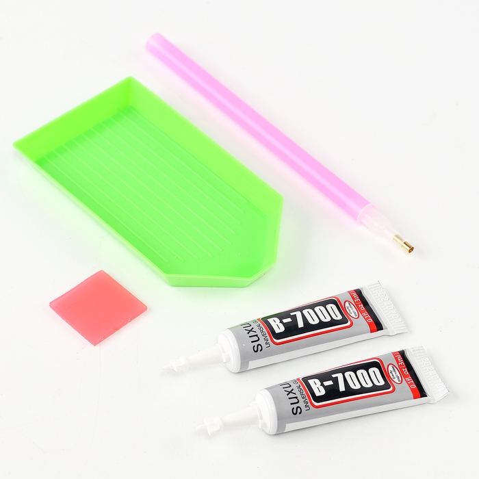 Алмазный брелок &laquo;Зайка&raquo;, цвет розовый, своими руками