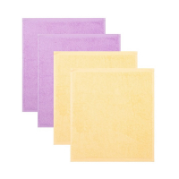 Набор махровых полотенец &laquo;8 Марта&raquo; 30х30 см - 4 шт, 100% хлопок 340 гр/м2