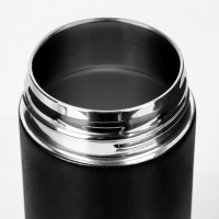 Термос для чая и кофе, 500 мл, с колбой, сохраняет тепло до 8 ч, черный