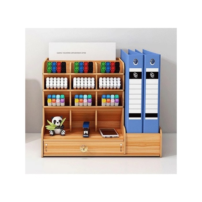 Органайзер - подставка настольный deVENTE. Magnat 33 x 26 x 26 см, МДФ, сосна, картонная коробка Органайзер - подставка настольный deVENTE. Magnat 33 x 26 x 26 см, МДФ, сосна, картонная коробка