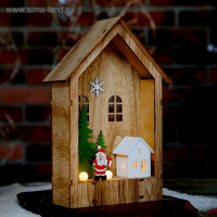 Декор с подсветкой "Праздничный домик" 6×15×23,5 см Декор с подсветкой "Праздничный домик" 6×15×23,5 см