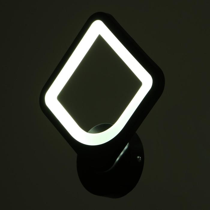 Бра Бра "Ромб" 15Вт LED 4000К черный 22х7,5х26,5 см