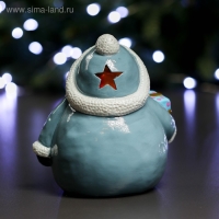 Фигура с подсветкой "Дед Мороз с подарком" 11х14х17см