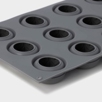 Форма для выпечки и муссовых десертов KONFINETTA &laquo;Паутина&raquo;, силикон, 29,5&times;17,5&times;2,5 см, 12 ячеек (4,2&times;2,5 см), цвет серый