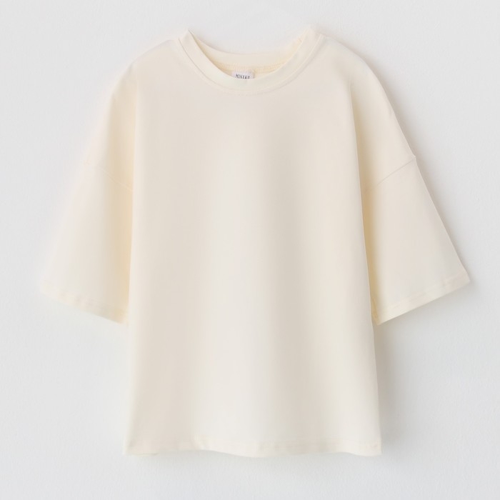 Футболка детская MINAKU цвет молочный, рост 98 см