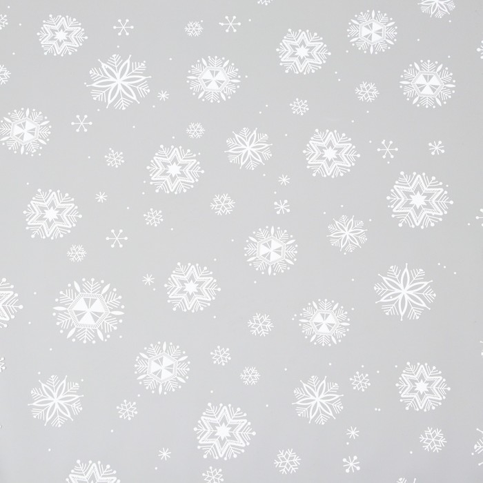 Новый год. Пленка глянцевая "Салютики", белая, 0,7 х 10 м, 40 мкм, 200 гр